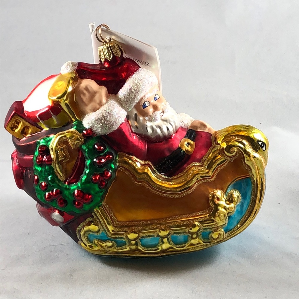 CHRISTOPHER RADKO Santa at F A O Schwarz Ornament